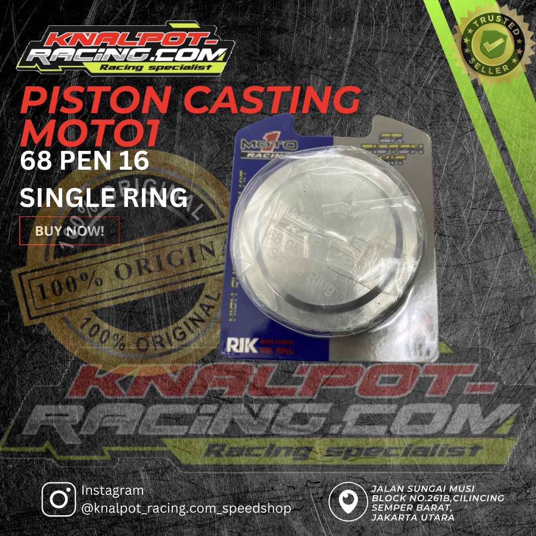 PISTON CASTING MOTO1 68 PEN 16 SINGLE RING